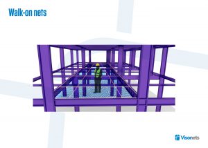 Protective net - Walk-on net system VISORNETS