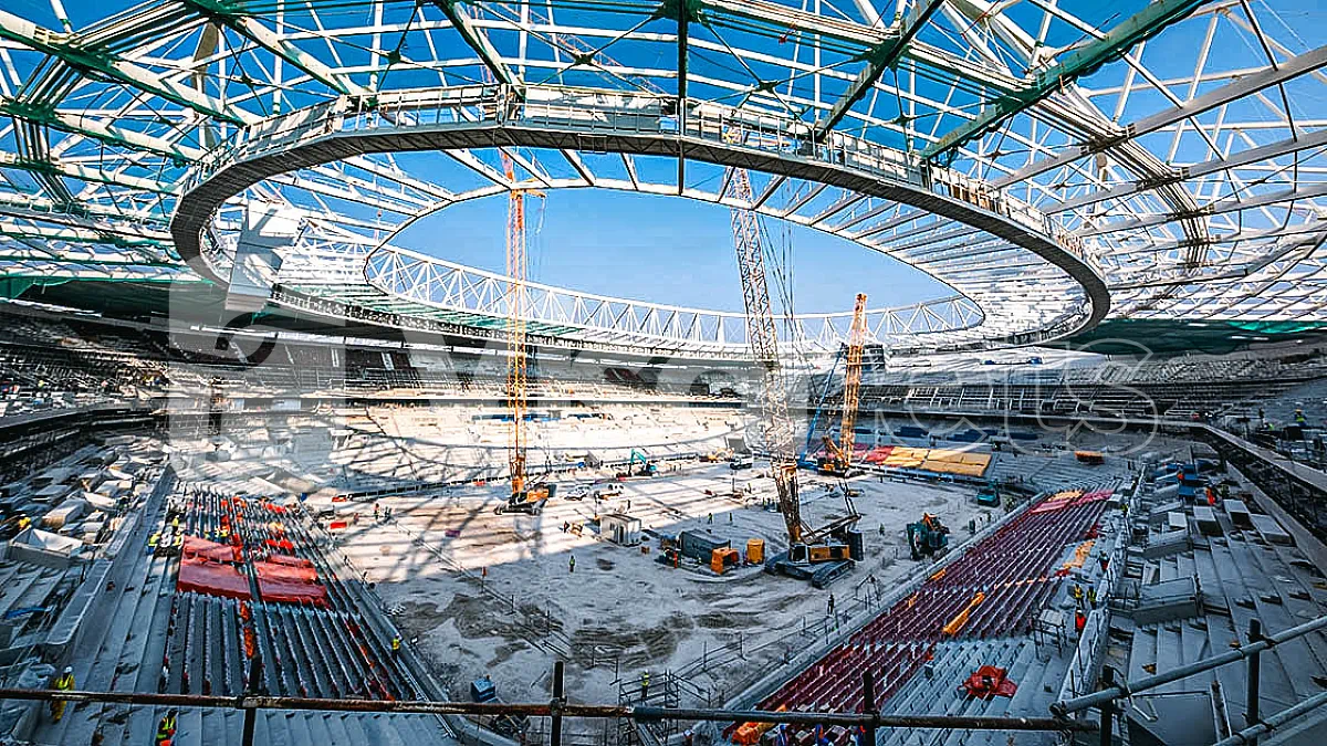 Safety nets type "S" VISORNETS at "Al Rayyan" stadium in Qatar