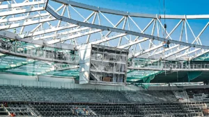 Safety nets type "S" VISORNETS at "Al Rayyan" stadium in Qatar