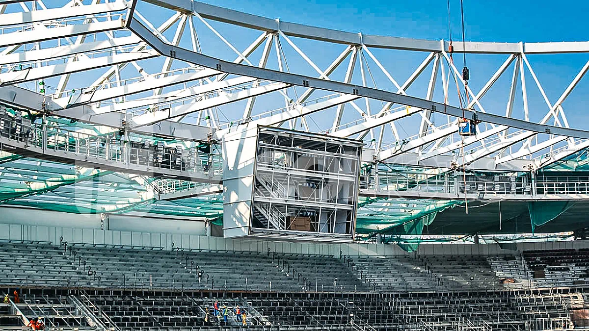 Safety nets type "S" VISORNETS at "Al Rayyan" stadium in Qatar