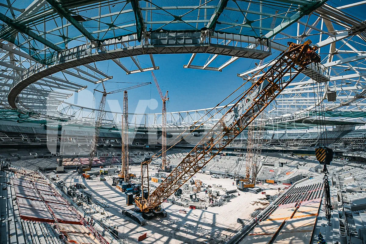 Safety nets type "S" VISORNETS at "Al Rayyan" stadium in Qatar