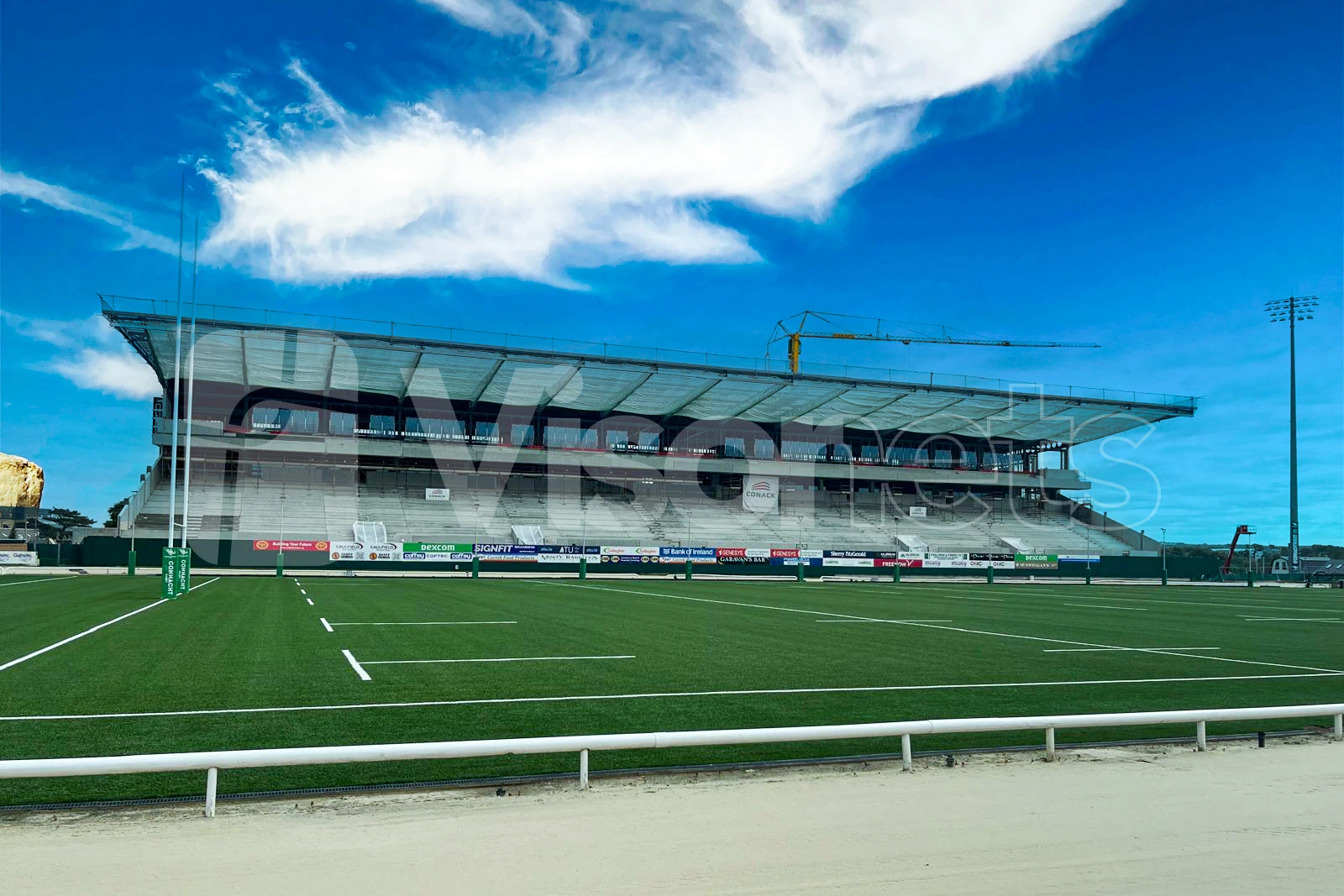 Safety nets type ‘S’ VISORNETS in stadium in ireland