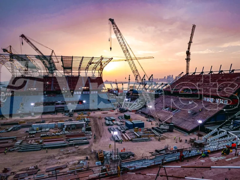 VISORNETS type "S" safety nets at the "Ras Abu Aboud 974" stadium in Qatar