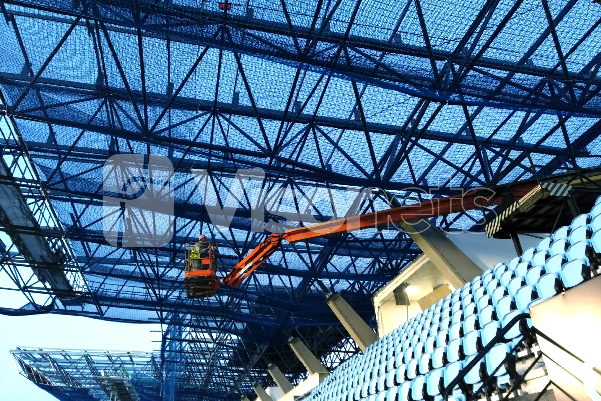 Manufacture, sale and installation of safety nets, collective protection nets, sports netting, collective safety advice, training courses