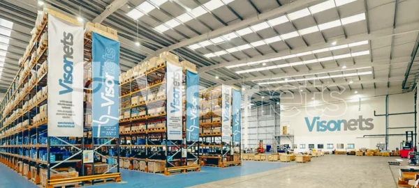 Visornets UK Logistics hub and warehouse facility for safety nets, protective nets, sports netting, ropes & accessories - Visor Fall Arrest Nets