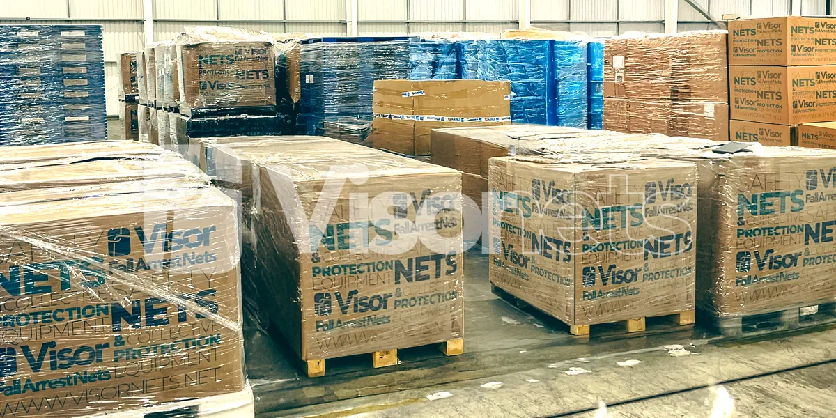 Visornets UK Logistics hub and warehouse facility for safety nets, protective nets, sports netting, ropes & accessories - Visor Fall Arrest Nets